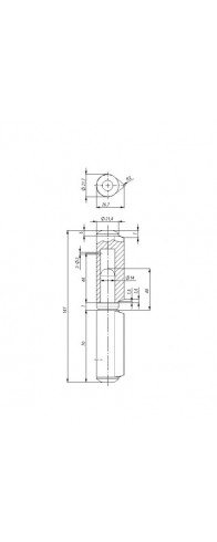 Петля приварная D22x150S