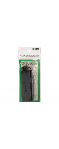 Петля Ajax (Аякс) универсальная IN4000U BL (4B/P 100x70x2) черный ПАКЕТ Петля Ajax (Аякс) универсальная IN4000U BL (4B/P 100x70x2) черный ПАКЕТ