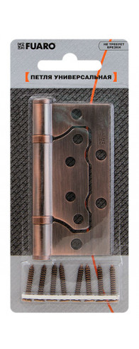 Петля Fuaro (Фуаро) универсальная без врезки IN4500W-BL SC (500-2BB/BL 100x2,5) матовый хром БЛИСТЕР Петля Fuaro (Фуаро) универсальная без врезки IN4500W-BL SC (500-2BB/BL 100x2,5) матовый хром БЛИСТЕР