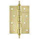 Петля Fuaro (Фуаро) универсальная IN4400UA-BL SB (4BB/A/BL 100x75x2,5) мат. золото БЛИСТЕР