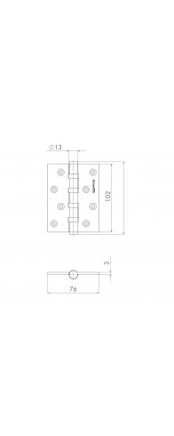 Петля Armadillo (Армадилло) универсальная IN4500UC-BL CP 102x76x3 INOX304 хром БЛИСТЕР Петля Armadillo (Армадилло) универсальная IN4500UC-BL CP 102x76x3 INOX304 хром БЛИСТЕР
