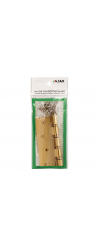 Петля Ajax (Аякс) универсальная IN4000U SB (4B/P 100x70x2) мат. золото ПАКЕТ Петля Ajax (Аякс) универсальная IN4000U SB (4B/P 100x70x2) мат. золото ПАКЕТ