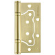 Петля Fuaro (Фуаро) универсальная без врезки IN4500W-BL SB (500-2BB/BL 100x2,5) мат. золото БЛИСТЕР