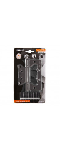 Петля Fuaro (Фуаро) универсальная без врезки IN4500W-BL GR (500-2BB/BL 100x2,5) графит БЛИСТЕР