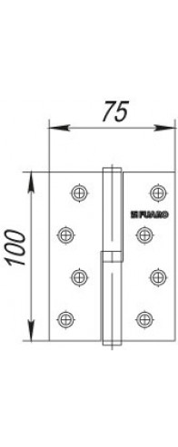 Петля Fuaro (Фуаро) съемная IN4430SR AB правая (413-4 100x75x2,5) бронза