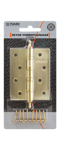 Петля Fuaro (Фуаро) универсальная IN4400UA-BL SN (4BB/A/BL 100x75x2,5) мат. никель БЛИСТЕР Петля Fuaro (Фуаро) универсальная IN4400UA-BL SN (4BB/A/BL 100x75x2,5) мат. никель БЛИСТЕР