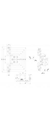 Петля Fuaro (Фуаро) скрытой установки HH-120 (hide hinge) до 120 кг (на 2 петли) Петля Fuaro (Фуаро) скрытой установки HH-120 (hide hinge) до 120 кг (на 2 петли)