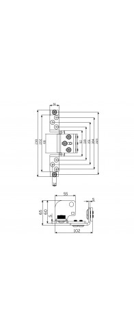 Петля Fuaro (Фуаро) скрытой установки HHR-120 BL (черный) до 120 кг (на 2 петли)