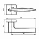 Ручка Armadillo (Армадилло) раздельная K.USQ52.SQUID FSG флор. золото