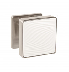 Ручка Punto (Пунто) раздельная K.EST.Q52.GIPNOZ SN/WH-3 матовый никель/белый