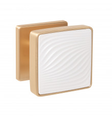 Ручка Punto (Пунто) раздельная K.EST.Q52.GIPNOZ SSG/WH-39 сатинированное золото/белый