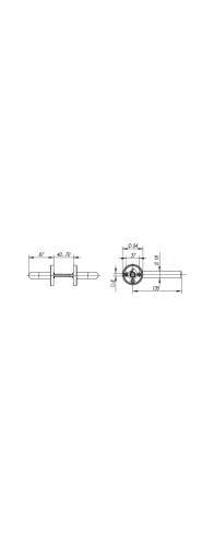 Ручка Fuaro (Фуаро) раздельная R.DSS201-0203/19 (DSS-0203/19) INOX 201 Ручка Fuaro (Фуаро) раздельная R.DSS201-0203/19 (DSS-0203/19) INOX 201