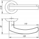 Ручка Fuaro (Фуаро) раздельная R.AR54.ALFA (ALFA AR) 140mm CP-8 хром