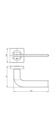Ручка Ajax (Аякс) раздельная K.JK51.SPLINE (SPLINE JK) SN/CP-3 матовый никель/хром Ручка Ajax (Аякс) раздельная K.JK51.SPLINE (SPLINE JK) SN/CP-3 матовый никель/хром