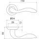 Ручка Armadillo (Армадилло) раздельная R.LD54.Selena (Selena LD19) SN/CP-3 матовый никель/хром