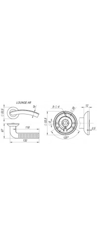 Ручка Fuaro (Фуаро) раздельная R.AR54.LOUNGE (LOUNGE AR) 130mm AB/GP-7 бронза/золото Ручка Fuaro (Фуаро) раздельная R.AR54.LOUNGE (LOUNGE AR) 130mm AB/GP-7 бронза/золото