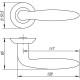 Ручка Punto (Пунто) раздельная R.TL54.BASIS (BASIS TL) SN/CP-3 матовый никель/хром