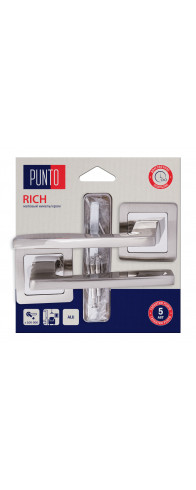 Ручка Punto (Пунто) раздельная LM/A K.QR52.RICH/HD SN/CP-3 матовый никель/хром Ручка Punto (Пунто) раздельная LM/A K.QR52.RICH/HD SN/CP-3 матовый никель/хром