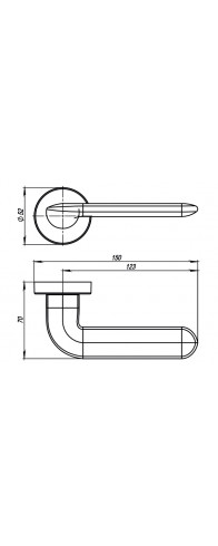 Ручка Armadillo (Армадилло) раздельная R.URB52.EXCALIBUR (EXCALIBUR URB4) OB-13 античная бронза Ручка Armadillo (Армадилло) раздельная R.URB52.EXCALIBUR (EXCALIBUR URB4) OB-13 античная бронза
