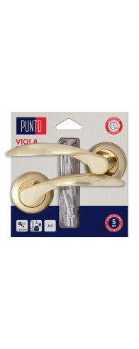 Ручка Punto (Пунто) раздельная LM/A R.TL54.VIOLA/HD SG/GP-4 матовое золото/золото
