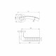 Ручка Punto (Пунто) раздельная R.TL54.LOGICA (LOGICA TL) 105mm SG/GP-4 матовое золото/золото