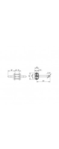 Ручка Fuaro (Фуаро) раздельная R.DSS304-0203P/19 (DSS-0203P/19) INOX 304 Ручка Fuaro (Фуаро) раздельная R.DSS304-0203P/19 (DSS-0203P/19) INOX 304