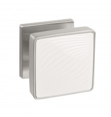 Ручка Punto (Пунто) раздельная K.EST.Q52.GIPNOZ SSC/WH-16 сатинированный хром/белый