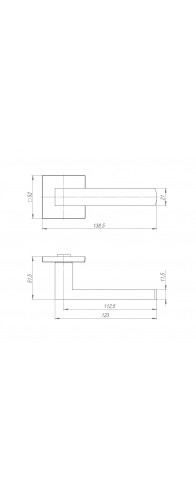 Ручка Ajax (Аякс) раздельная K.JS51.OPTIMAL SSG-39 сатинированное золото Ручка Ajax (Аякс) раздельная K.JS51.OPTIMAL SSG-39 сатинированное золото