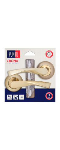 Ручка Punto (Пунто) раздельная LM/A R.TL54.CRONA/HD SG/GP-4 матовое золото/золото Ручка Punto (Пунто) раздельная LM/A R.TL54.CRONA/HD SG/GP-4 матовое золото/золото