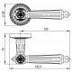 Ручка Armadillo (Армадилло) раздельная R.CL55.Matador (Matador CL4) SILVER-925 серебро 925