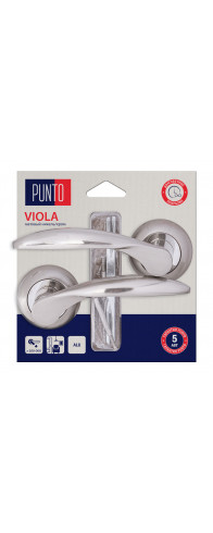 Ручка Punto (Пунто) раздельная LM/A R.TL54.VIOLA/HD SN/CP-3 матовый никель/хром Ручка Punto (Пунто) раздельная LM/A R.TL54.VIOLA/HD SN/CP-3 матовый никель/хром