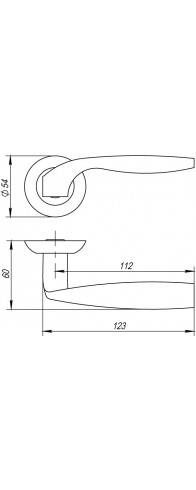 Ручка Fuaro (Фуаро) раздельная R.AR54.BOSTON (BOSTON AR) 140mm SN/CP-3 матовый никель/хром Ручка Fuaro (Фуаро) раздельная R.AR54.BOSTON (BOSTON AR) 140mm SN/CP-3 матовый никель/хром