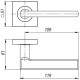 Ручка Ajax (Аякс) раздельная K.JK51.POLO (POLO JK) BL-24 черный