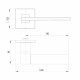 Ручка Ajax (Аякс) раздельная K.JS51.SENSA BL-24 черный