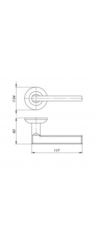 Ручка Ajax (Аякс) раздельная R.JR54.POLO TECH/IND BL-24 черный (белая коробка) Ручка Ajax (Аякс) раздельная R.JR54.POLO TECH/IND BL-24 черный (белая коробка)