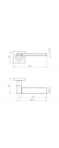 Ручка Ajax (Аякс) раздельная K.JK51.LIFT (LIFT JK) BL-24 черный Ручка Ajax (Аякс) раздельная K.JK51.LIFT (LIFT JK) BL-24 черный