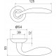 Ручка Armadillo (Армадилло) раздельная R.LD54.Virgo (Virgo LD57) SN/CP-3 матовый никель/хром