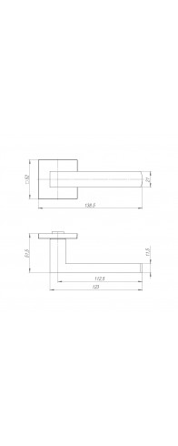 Ручка Ajax (Аякс) раздельная K.JS51.OPTIMAL SSC-16 сатинированный хром Ручка Ajax (Аякс) раздельная K.JS51.OPTIMAL SSC-16 сатинированный хром