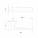 Ручка Ajax (Аякс) раздельная K.JS51.BOND BL-24 черный