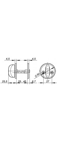 Ручка Fuaro (Фуаро) раздельная R.FIN50.H-0661/HD (H-0661) /подвес GP золото Ручка Fuaro (Фуаро) раздельная R.FIN50.H-0661/HD (H-0661) /подвес GP золото