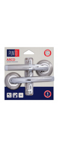 Ручка Punto (Пунто) раздельная LM/A R.TL54.ARCO/HD SN/CP-3 матовый никель/хром Ручка Punto (Пунто) раздельная LM/A R.TL54.ARCO/HD SN/CP-3 матовый никель/хром