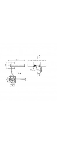 Ручка Fuaro (Фуаро) раздельная K.DM51.Straight (Straight DM) SSG-39 сатинированное золото Ручка Fuaro (Фуаро) раздельная K.DM51.Straight (Straight DM) SSG-39 сатинированное золото