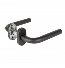 Ручка Fuaro (Фуаро) раздельная R.DSS201-0201P/19 INOX 201 BLACK (овальное основание)