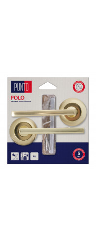 Ручка Punto (Пунто) раздельная LM/A R.TL54.POLO/HD SG/GP-4 матовое золото/золото