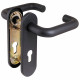 Ручка Fuaro (Фуаро) дверная FP.DH172.0433 NE (DH-0433 NE) (9x140) с пружиной BL-24 черный