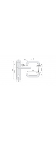 Ручка Crit-M (Крит-М) на планке Р85-5858У-Хш /00350/ Ручка Crit-M (Крит-М) на планке Р85-5858У-Хш /00350/