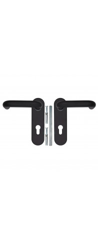 Ручка Fuaro (Фуаро) дверная FP.DH172.0433 NE (DH-0433 NE) (9x140) с пружиной BL-24 черный Ручка Fuaro (Фуаро) дверная FP.DH172.0433 NE (DH-0433 NE) (9x140) с пружиной BL-24 черный