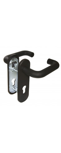 Ручка Fuaro (Фуаро) дверная FP.DH172.0433 NE (DH-0433 NE) (9x130) с пружиной BL-24 черный Ручка Fuaro (Фуаро) дверная FP.DH172.0433 NE (DH-0433 NE) (9x130) с пружиной BL-24 черный