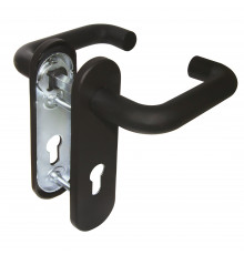 Ручка Fuaro (Фуаро) дверная FP.DH172.0433 NE (DH-0433 NE) (9x130) с пружиной BL-24 черный