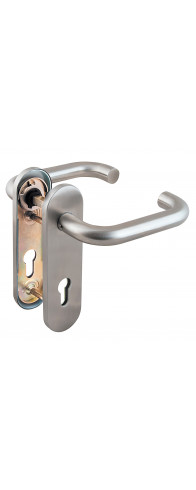 Ручка Fuaro (Фуаро) дверная FP.DH72.0433 SS 304 (DH-0433 SS 304) с пружиной,нержавейка 304, квадрат 9x140 мм